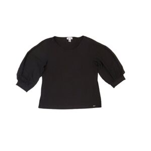 Calvin Klein Women's‎ Black Long Shear Sleeved Pullover Blouse Large